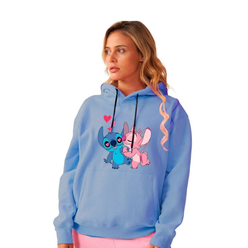 Canguro Unisex 100% Algodón Stitch Celeste