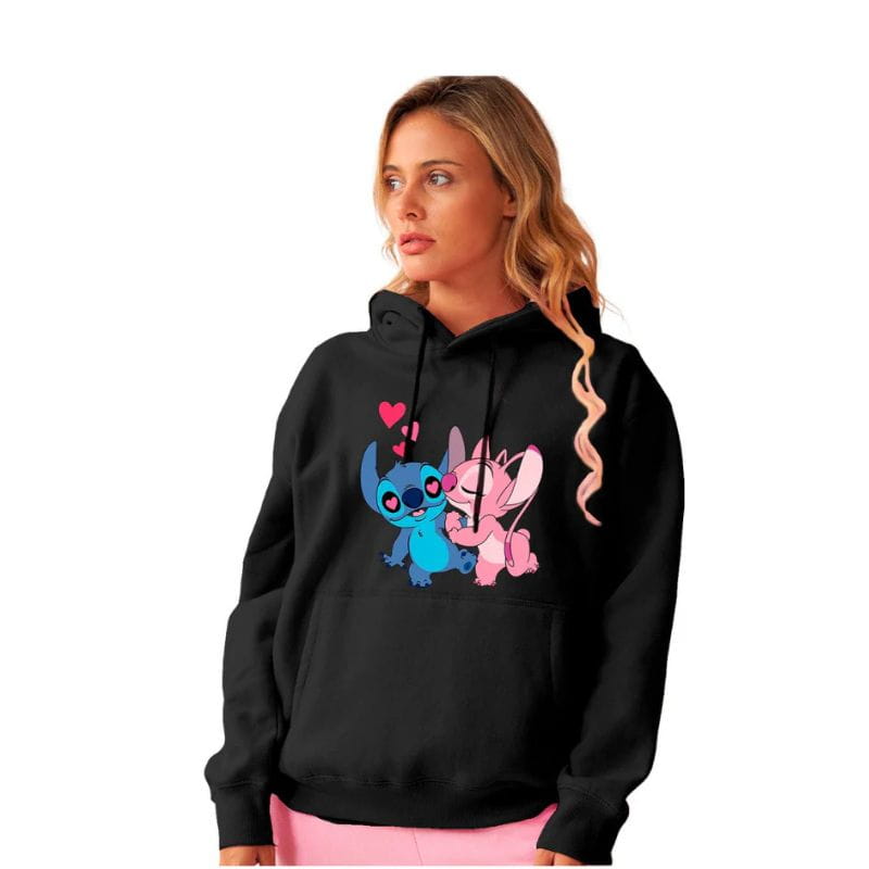 Canguro Unisex 100% Algodón Stitch Negro