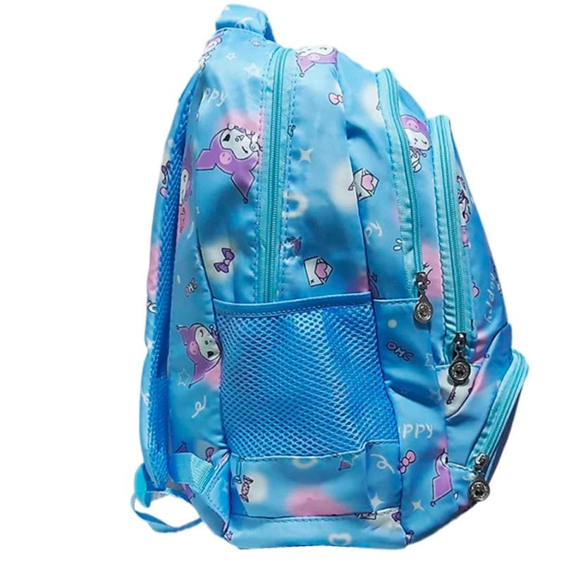 Mochila premium Kuromi celeste lateral1
