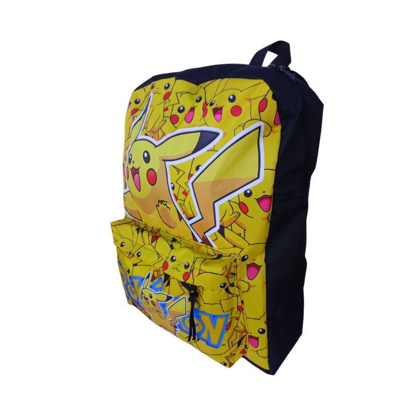 Kit Mochila Y Cartuchera Pikachu - Pokemon Lona Premium
