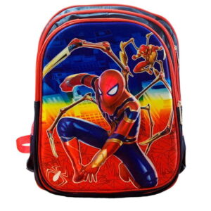 Mochila 3d Escolar Tres Cierres Hombre Araña Spiderman