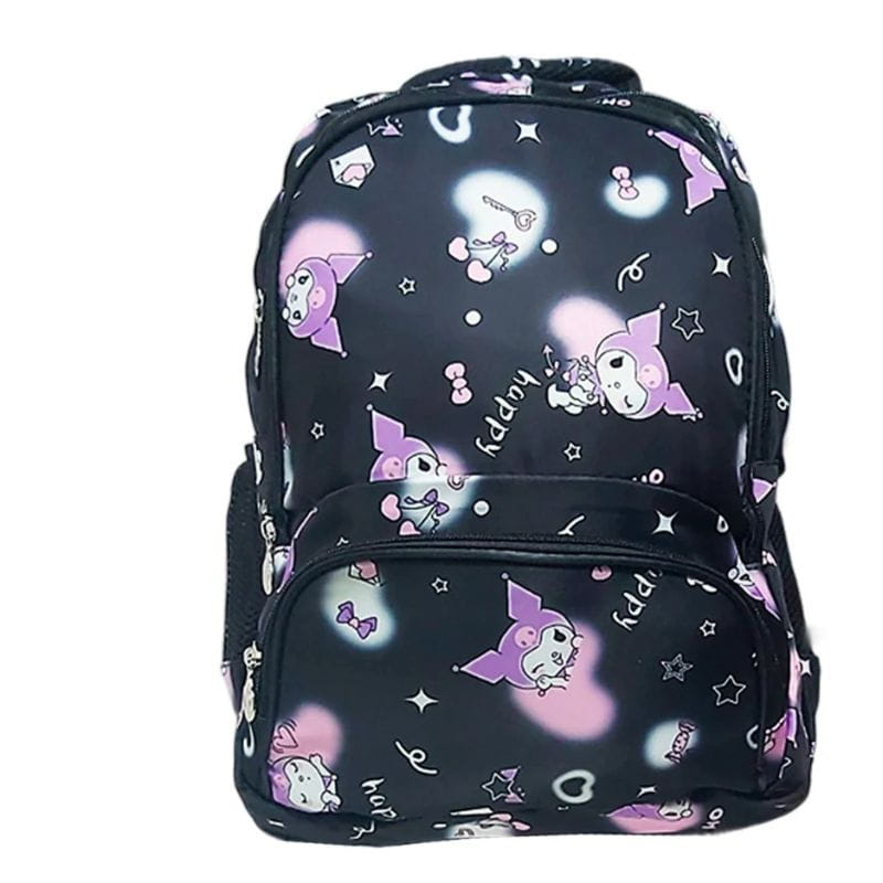 Mochila premium Kuromi negra