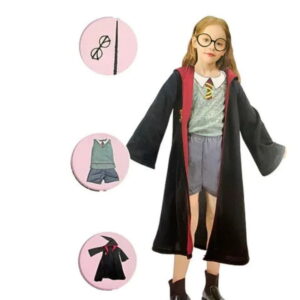 Disfraz Infantil De Mago Completo 5 Piezas Harry Potter