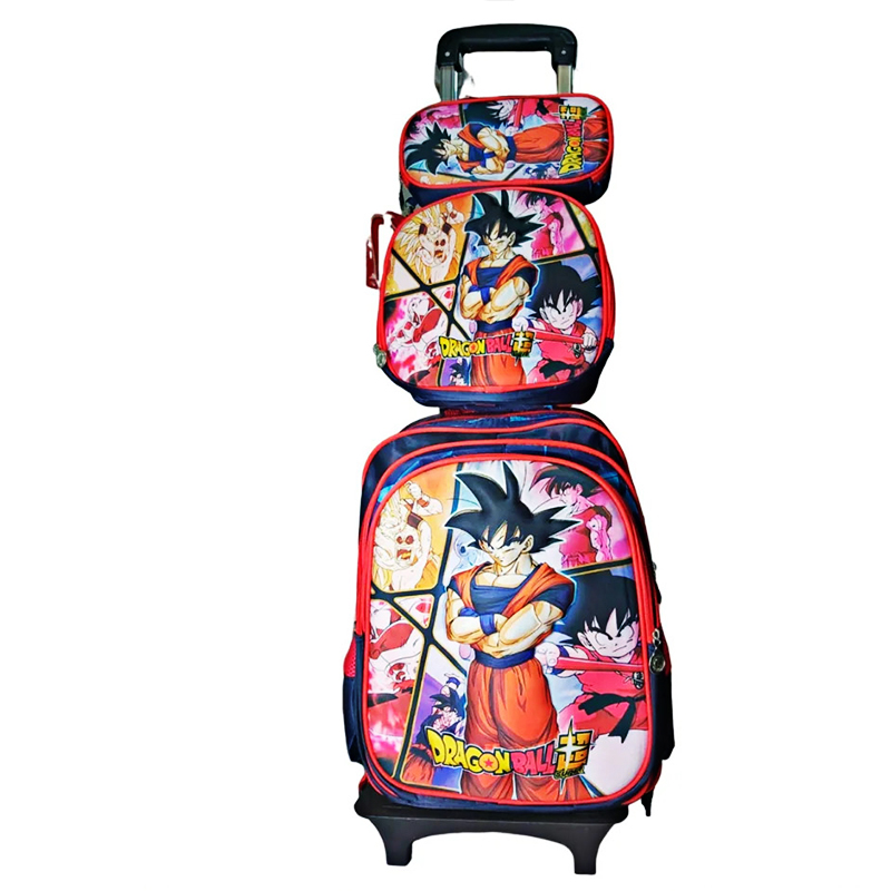 Kit 3d Dragon Ball - Mochila, Lunchera Y Cartuchera_El Regalo Perfecto