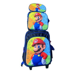 Kit 3d Super Mario - Mochila, Lunchera Y Cartuchera