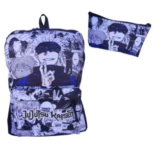 Kit Mochila Y Cartuchera Gojo - Jujutsu Kaisen Lona Premium