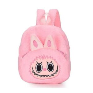 Mochila Infantil Labubu 3 Colores Peludita Suave Tierna (1)