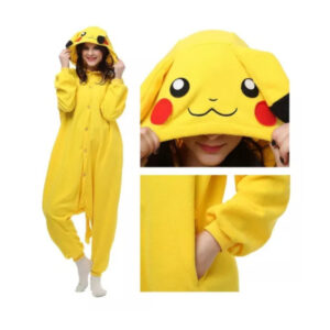 Pijama Entero Kigurumi Pikachu Adultos Tela Polar El Regalo Perfecto