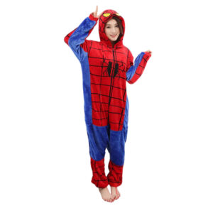 Pijama Entero Kigurumi Spiderman Hombre Araña Adultos Polar El Regalo perfecto