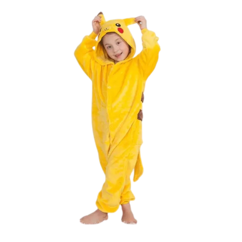 Pijama Entero Pikachu Niños Tela Polar El regalo Perfecto