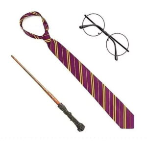 Set De Harry Potter Varita Lentes Corbata Disfraz El Regalo Perfecto