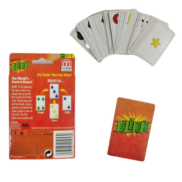 Blink de Mattel Juego didáctico De 60 Cartas 2 Jugadores El Regalo Perefecto