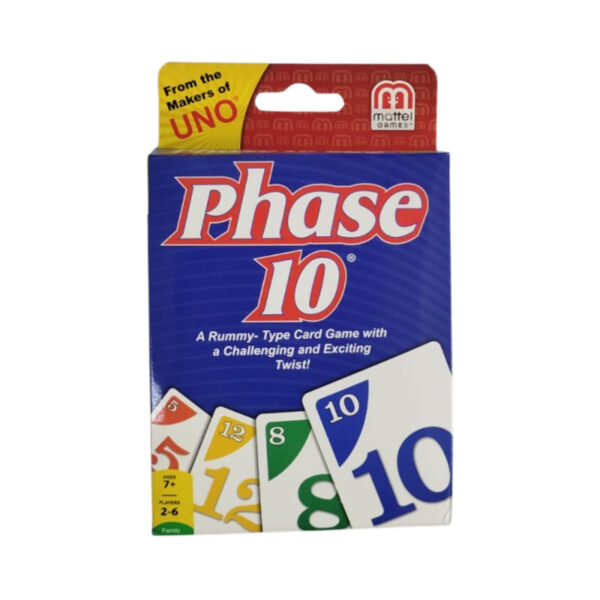 Juego De Cartas Phase 10 de Mattel 108 Cartas El Regalo Perfecto