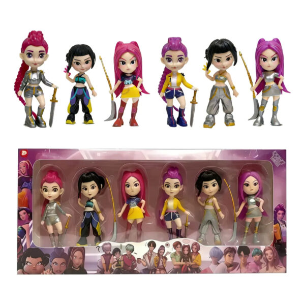 Muñecas 6 unidades Huntrix Guerreras K-pop Demon Hunter El Regalo Perfecto