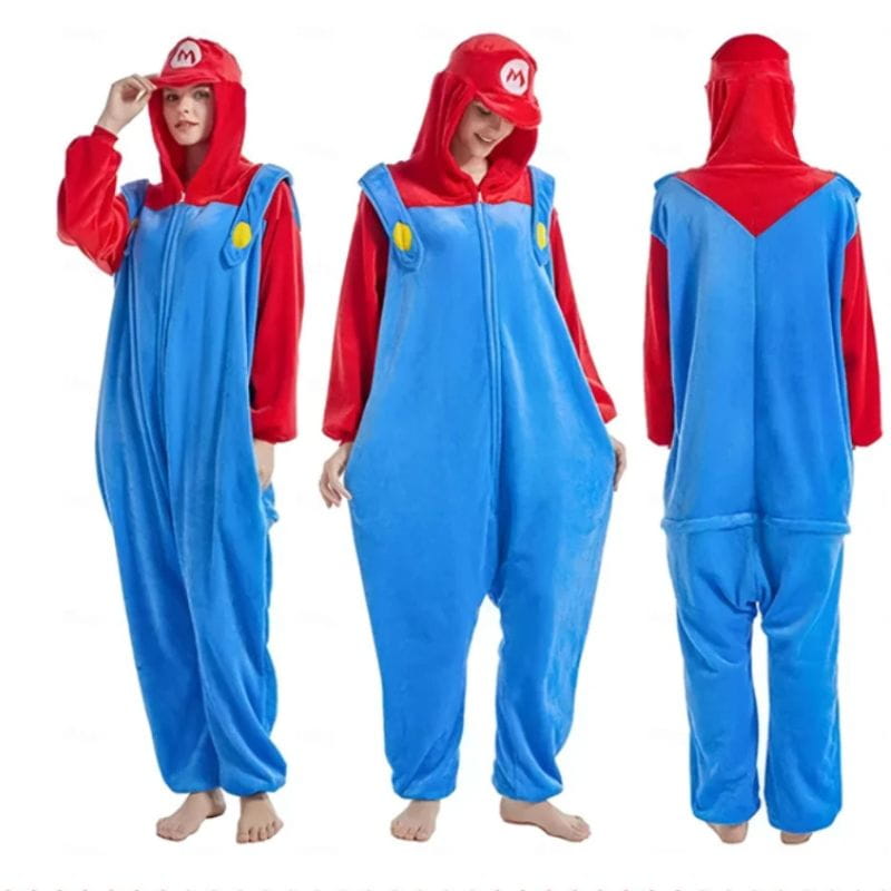 Pijama kigurumi adultos Super Mario en polar El Regalo perfecto (2)