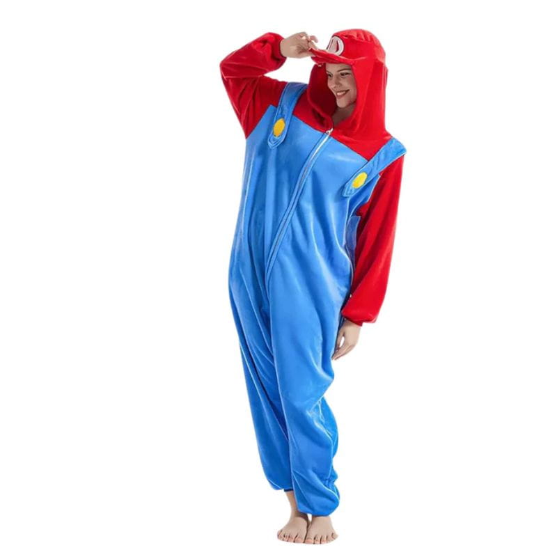 Pijama kigurumi adultos Super Mario en polar
