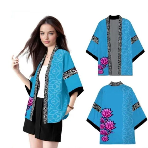 kimono traje zoey demon hunters guerreras kpop
