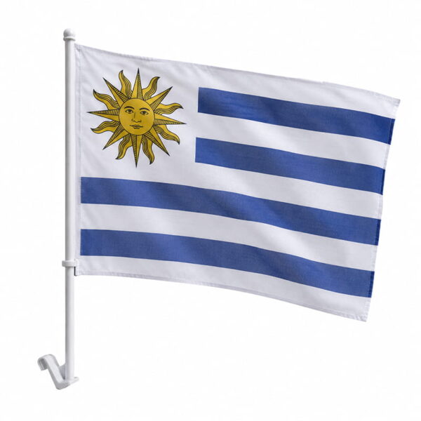 bandera de uruguay para auto medidas 30 x 45