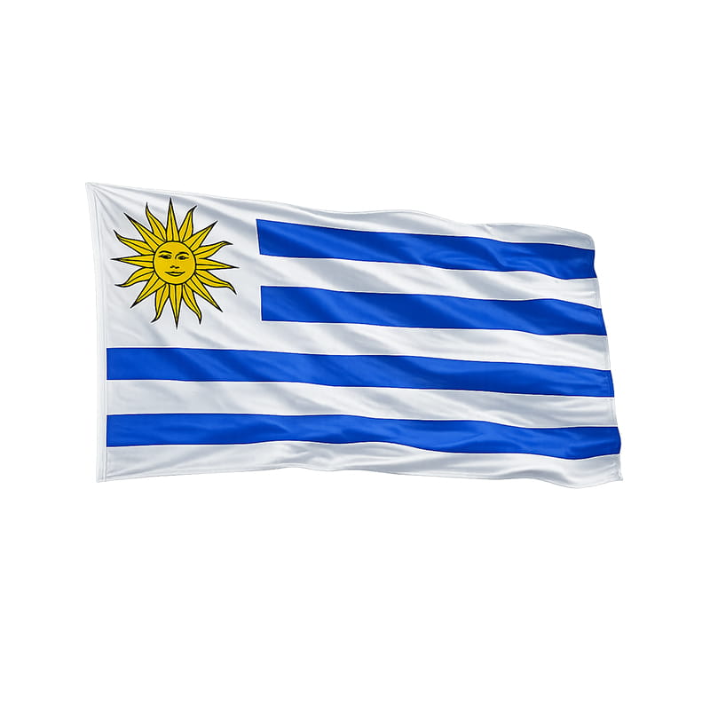 bandera de uruguay para alentar a la celeste varias medidas