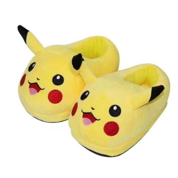 Pantuflas de Pikachu Pokemón con suela de goma antidelizante