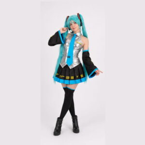 cosplay hatsune miku completo vestimenta accesorios y peluca