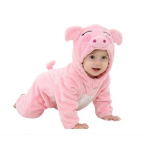 pijama bebé cerdito cuerpo completo invernal