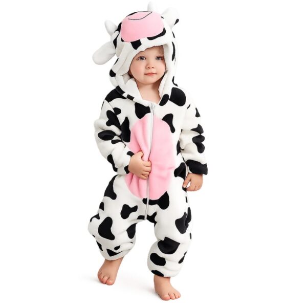 pijama de bebé vaquita cuerpo completo invernal