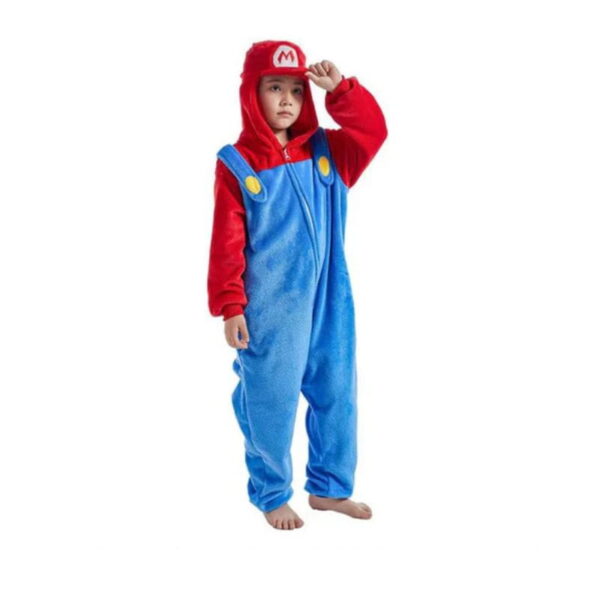 pijama niños super mario kigurumi en polar