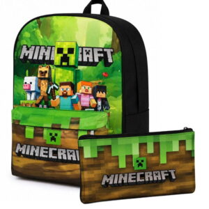 combo minecraft: mochila y cartuchera a juego El Regalo Perfecto