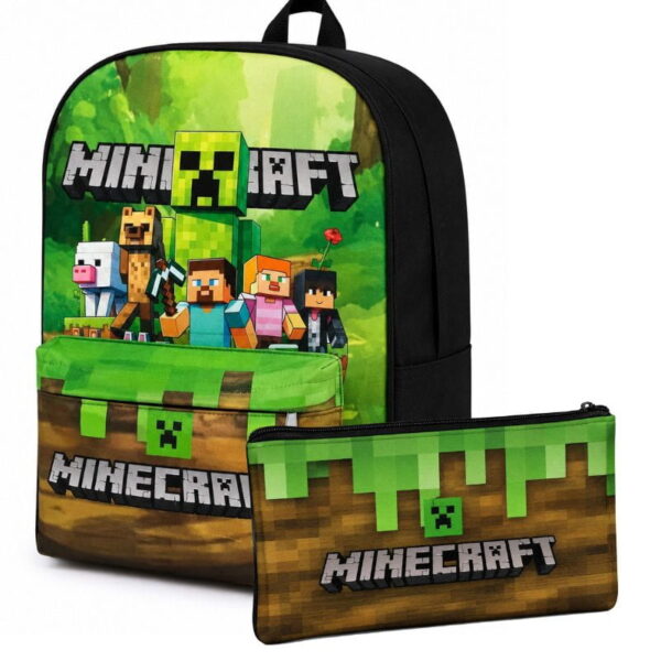 combo minecraft: mochila y cartuchera a juego El Regalo Perfecto