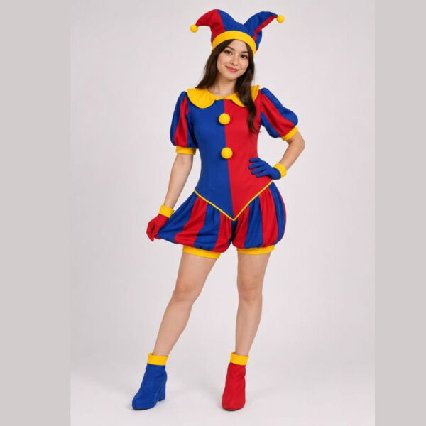 cosplay de bufón pomni adulto con accesorios El regalo Perfecto