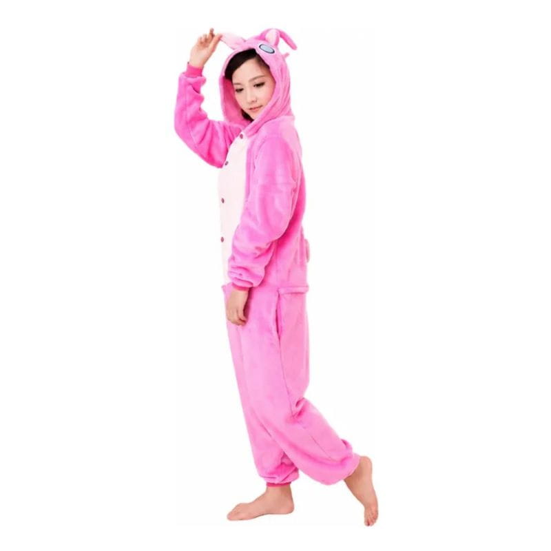 pijama de angel stitch entero kigurumi polar talle adultos
